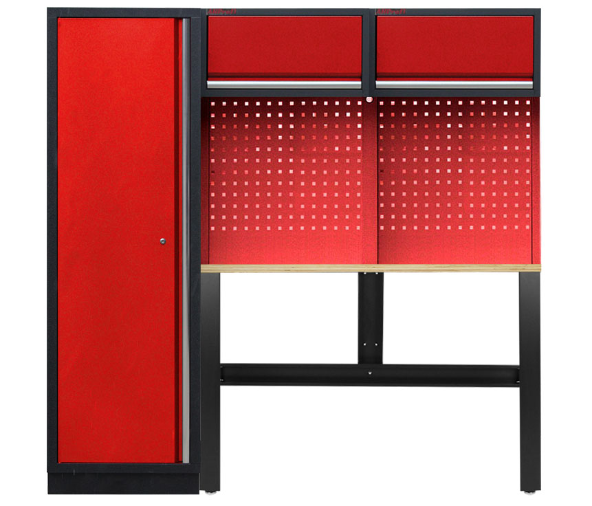 E-shop Zostava PROFI RED dielenského nábytku 1960 x 495 x 2000 mm - RTGS1300NC