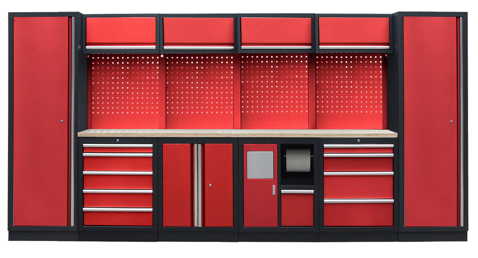 E-shop Kvalitný PROFI RED dielenský nábytok 3920 x 495 x 2000 mm - RTGS1301AR