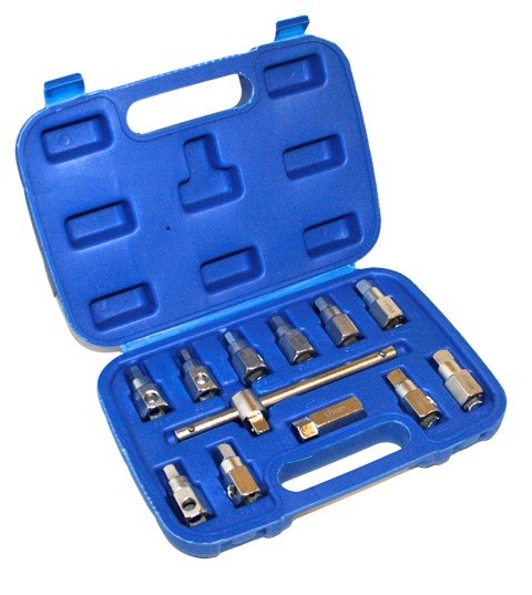 E-shop Sada kľúčov na zátky olejových vaní 3/8“, 12 ks - S12ODP