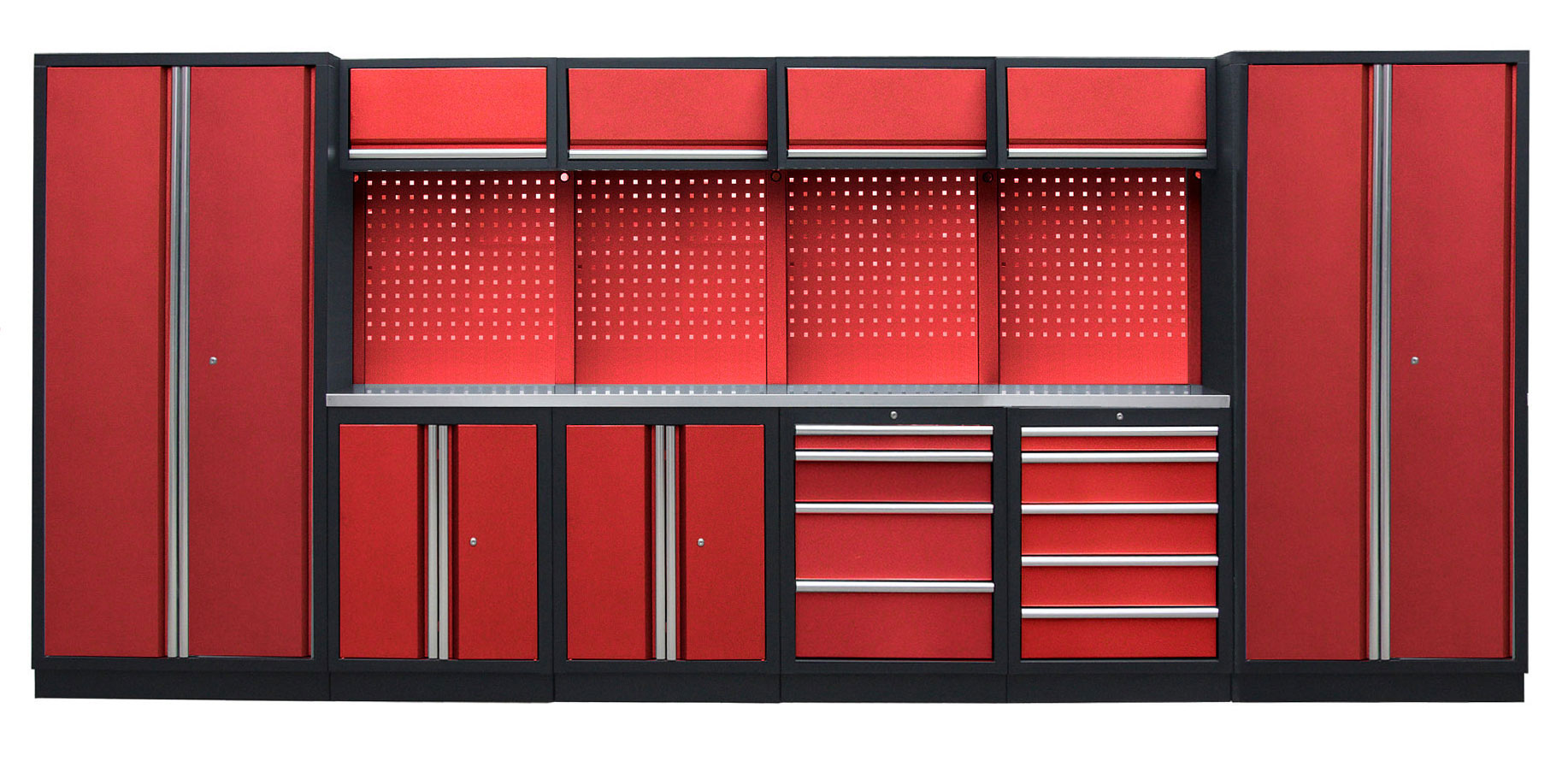 E-shop Kvalitný PROFI RED dielenský nábytok - 4535 x 495 x 2000 mm - RTGS1300BB2