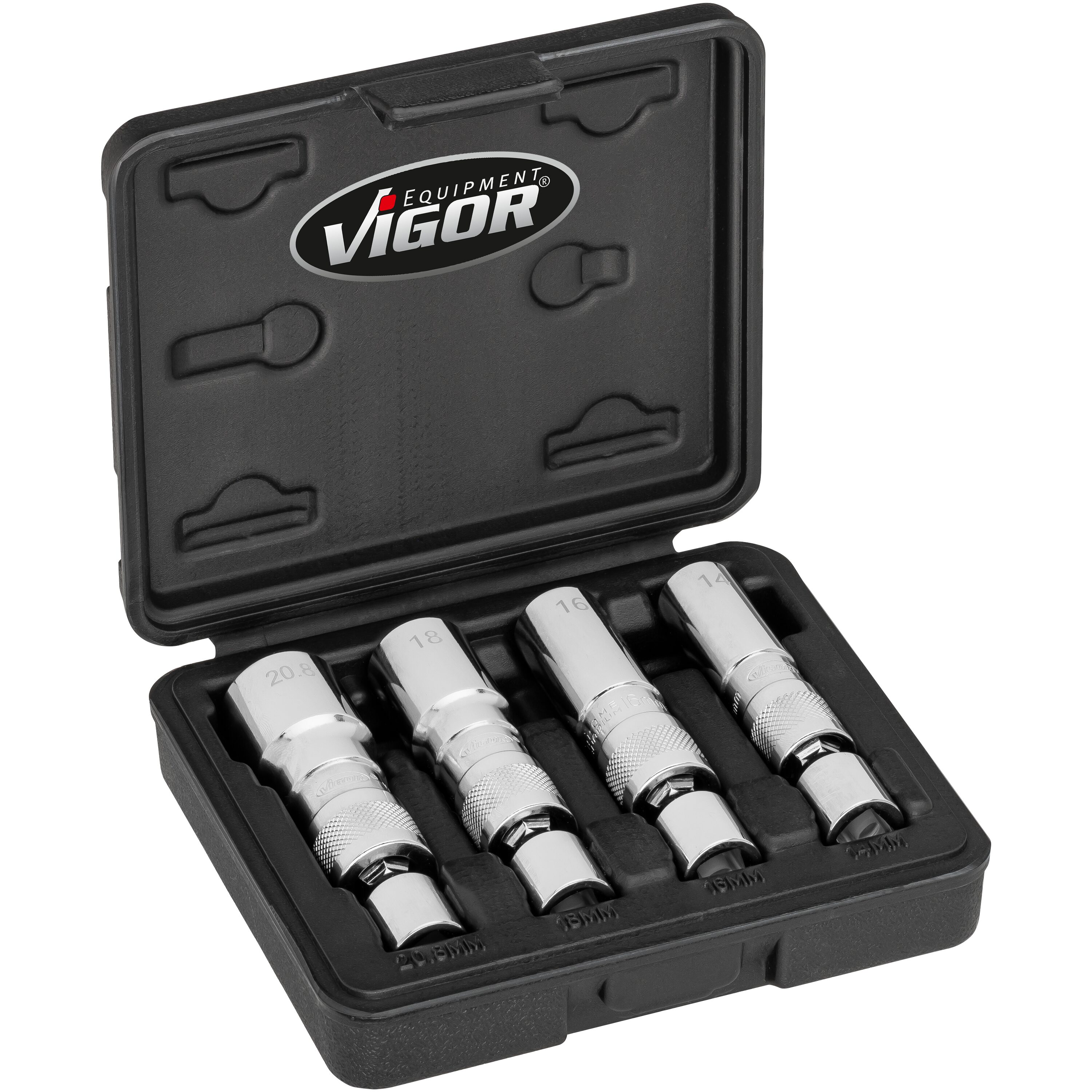 E-shop Nástrčné kľúče na sviečky, kĺbové, 3/8", 14, 16, 18, 20,8 mm, - V7002/4