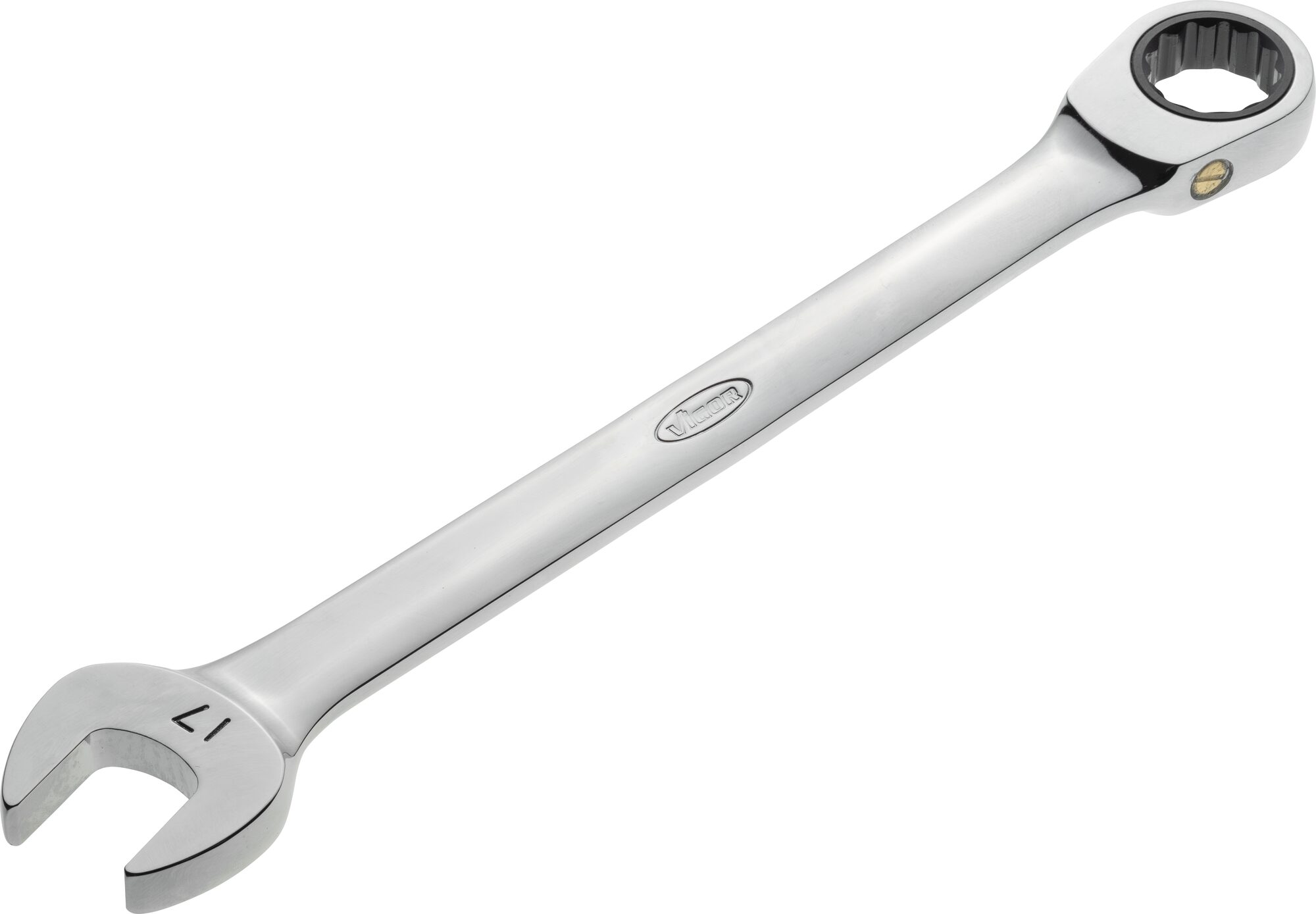 E-shop Račňový očko-plochý kľúč SW 17 mm, dlhé prevedenie VIGOR - V1028