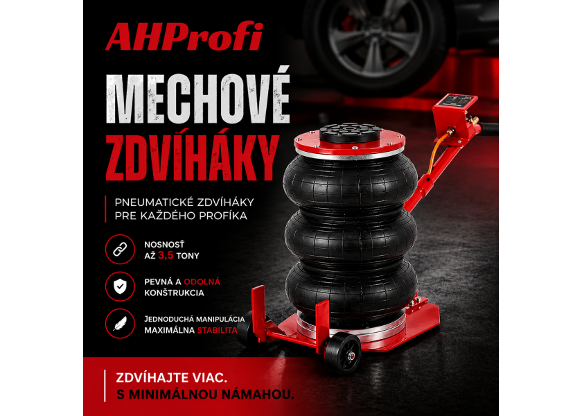 Pneumatické vankúšové hevery AHProfi