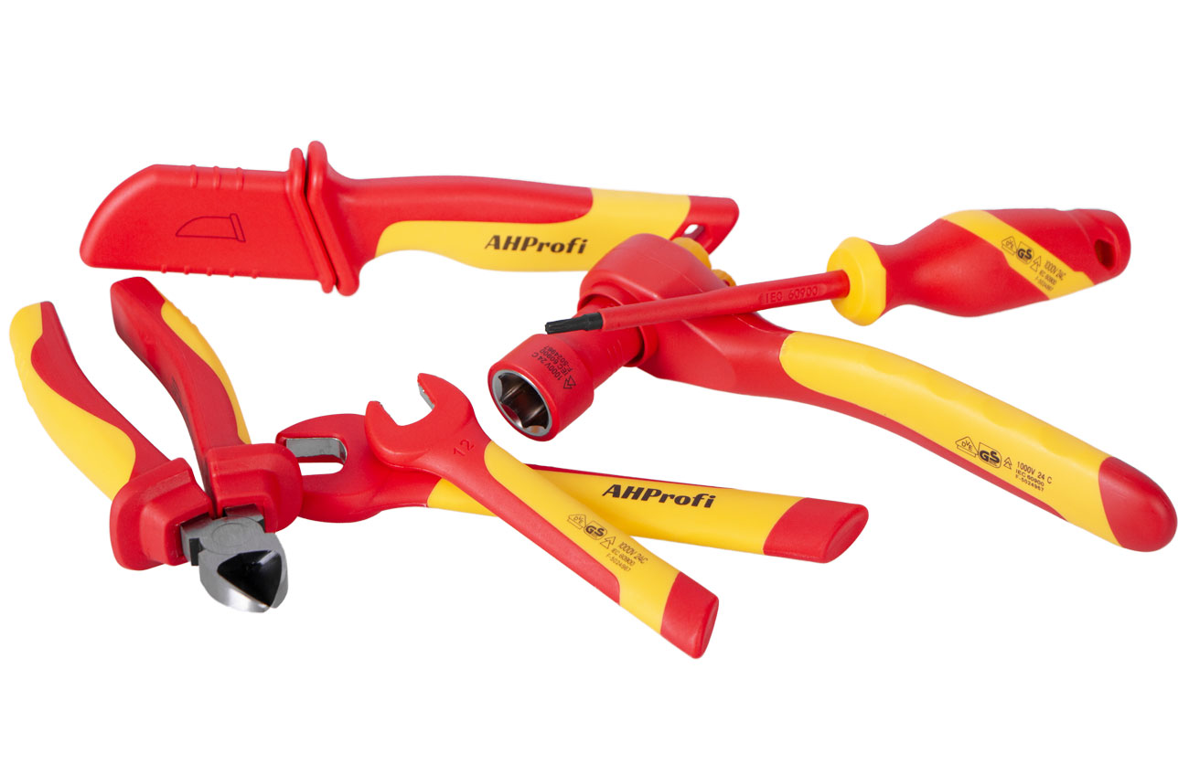 Izolované ručné náradie pre elektrikárov s VDE certifikáciou, sada 184 ks - AH803184 Izolované ručné náradie pre elektrikárov s VDE certifikáciou, sada 184 ks - AH803184