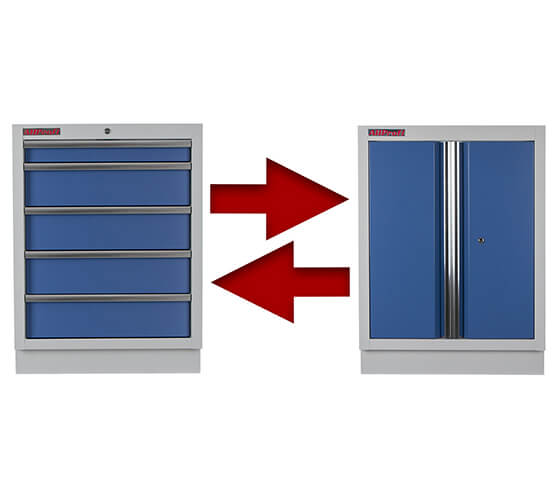 Modulárny dielenský nábytok PROFI BLUE na mieru Modulárny dielenský nábytok PROFI BLUE na mieru