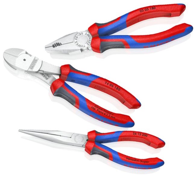Obsah sady klieští Knipex Obsah sady klieští Knipex, 3 ks
