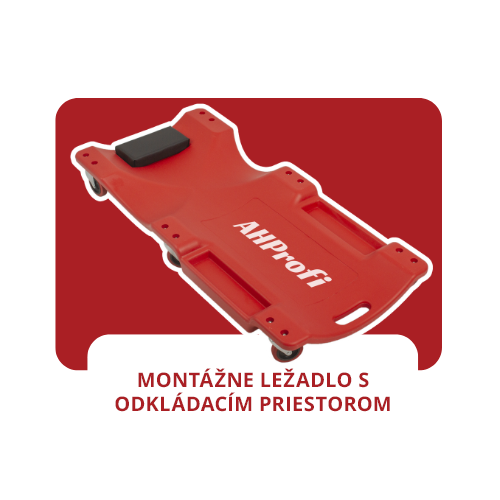Montážne ležadlo s odkladacím priestorom Montážne ležadlo s odkladacím priestorom