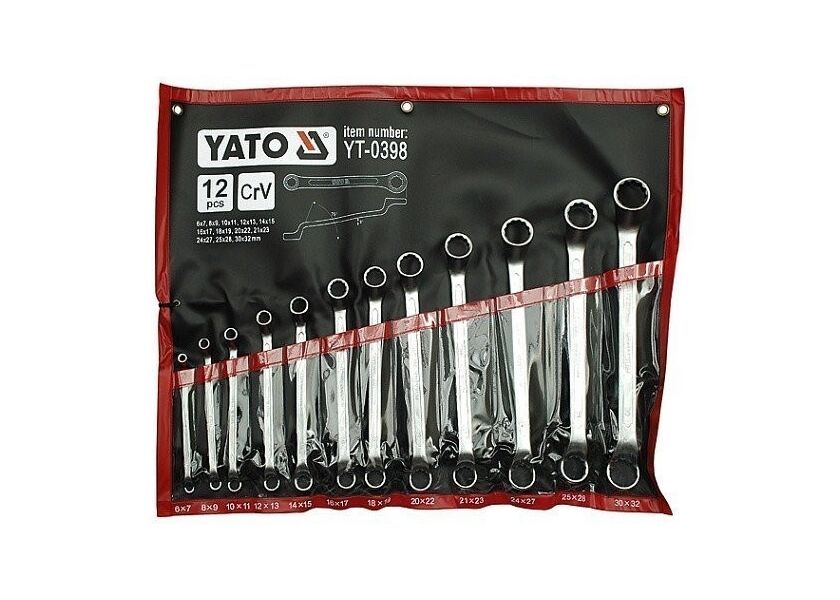 Sada očkových kľúčov 12ks 6-32 mm zahnuté