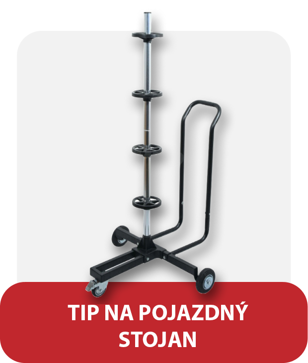 Pojazdný stojan na pneumatiky