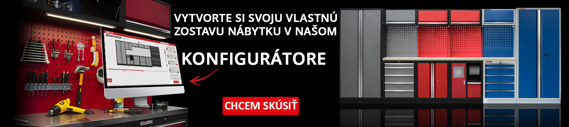 Konfigurátor dielenského nábytku AHProfi