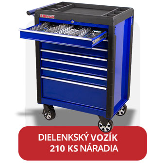 Dielenský vozík s profi náradím od Licoty - AH3107pena