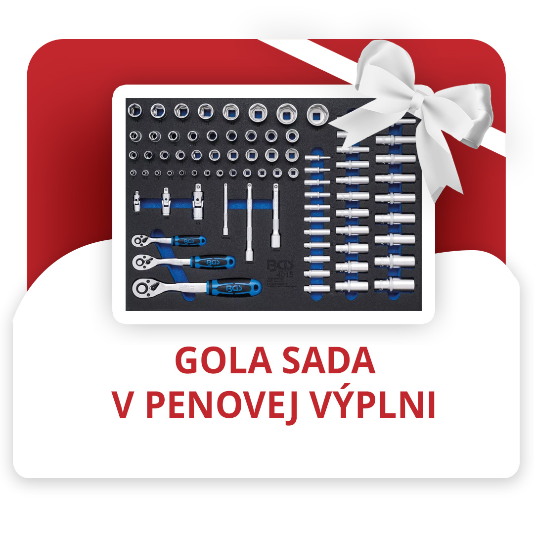 Gola sada v penovej výplni 1/2, 3/8 a 1/4
